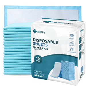 AvaDry Bed Pads - 60 X 60 - 10 Sheets