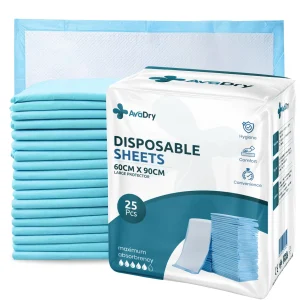 AvaDry Bed Pads - 60 X 90 - 25 Sheets